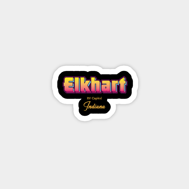 Elkhart Sticker by Delix_shop